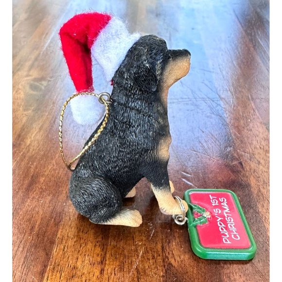 Vintage 90s Ganz Rottweilier Christmas Ornament Dog New Puppy's First Ch… - Picture 8 of 12